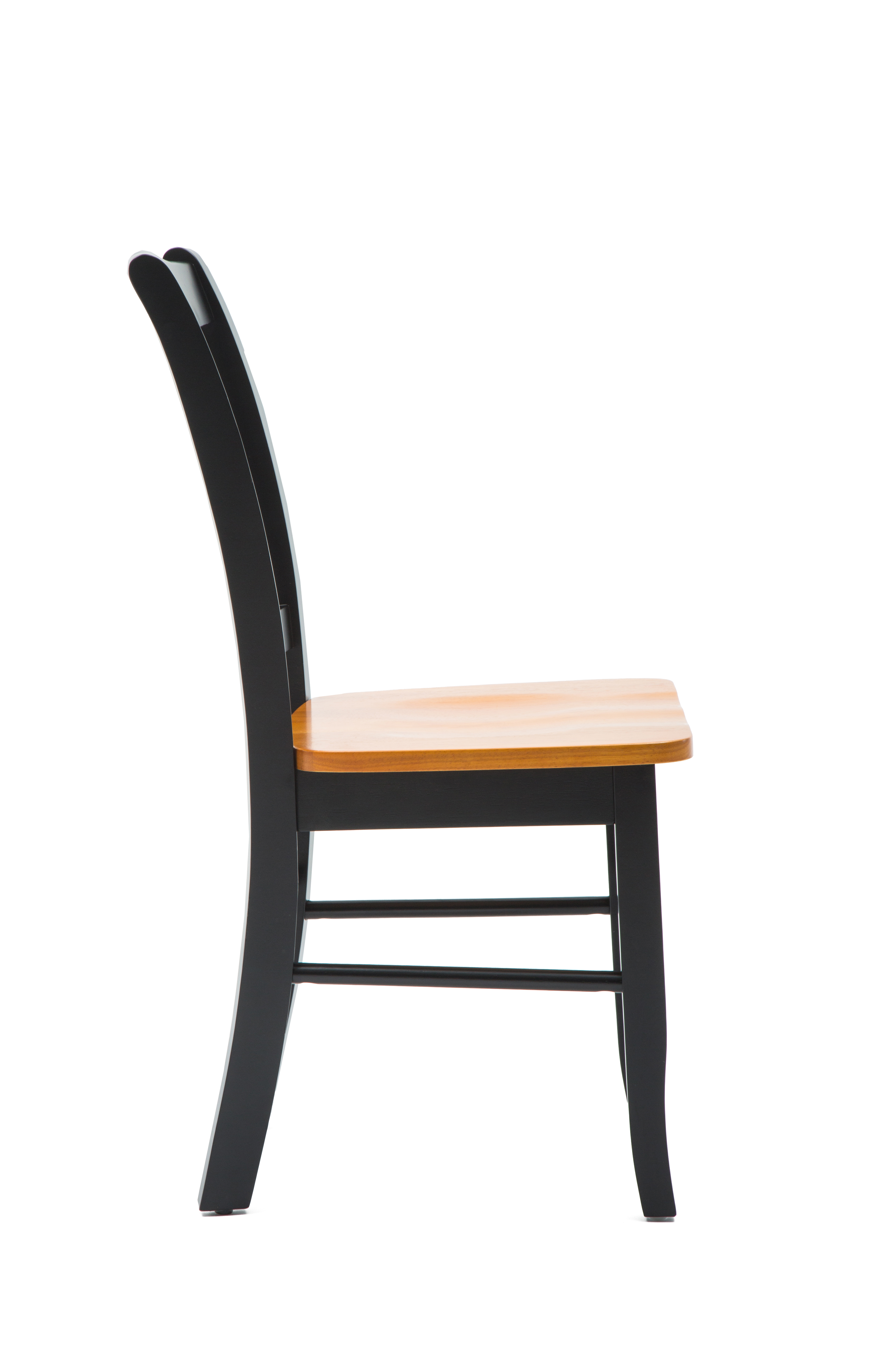 Boraam Wood Shaker Dining Chair, Black and Oak (Set of 2) photo 5