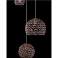 thumbnail image 4 of Candil 3 Luces Globo Cristal Cortado K9 Alto Brillo Elegante Gamalux GLOBO ORO ROSADO GOR131823, 4 of 5