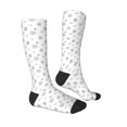 thumbnail image 3 of Balery Hand Drawn Turtle Printed Novelty Socks Men's Women's Crew Socks Sports Socks Knee High Socks Cotton Socks Quirky and Cool Socks, 3 of 9