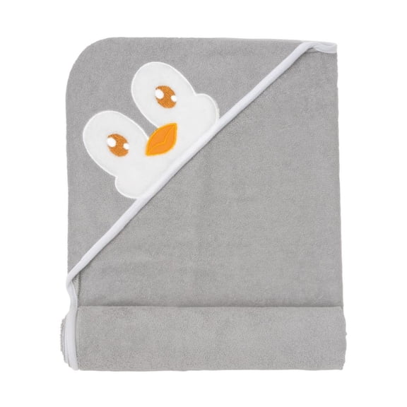 Toalla corporal Baby Mink Salida de Baño Gris Pingüino