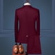 thumbnail image 4 of Playeras Algodon Hombre Traje De Verano Para Hombre Un Botón Sólido Slim Fit Traje De Fiesta Camisa Pantalones Corbata Conjunto, 4 of 6