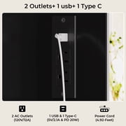 Ktaxon Large 47.2 Makeup Vanity with 3 Color Lights, Dressing Table w/ USB Charging Station, Adult, Black