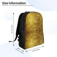 thumbnail image 3 of Men Women Gold Laptop Backpack For Outdoor Camping Travel Daypack Casual Bag, 3 of 7