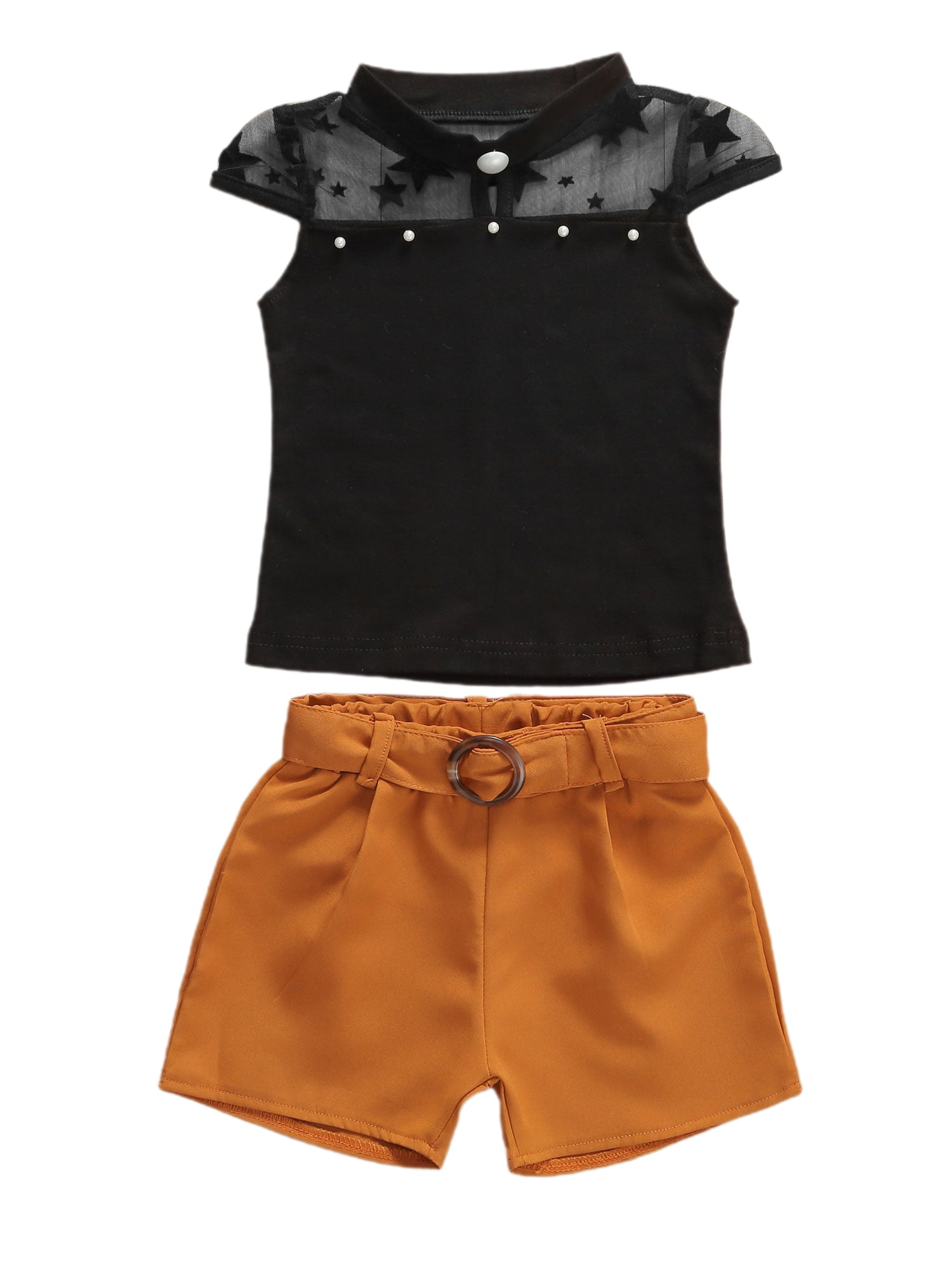 2pcs Toddler Kids Baby Boy Clothes Corsair T-shirt Tops Short Pants Outfit Set 
