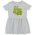 thumbnail image 3 of Inktastic It's My 5th Birthday with Cute Green Alligator Girls Toddler Dress, 3 of 5