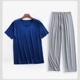 thumbnail image 2 of StSilkitty Men's 2 Piece Outfits Short Sleeve Crewneck Athletic T Shirts and Pants Sets Lightweight Comfy Loungewear Set, 2 of 5