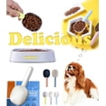 thumbnail image 2 of Cuchara de comida para mascotas Clipable para almacenamiento de alimentos para perros y gatos, plástico sin BPA, cuchara de dos usos ([paquete de 3]-azul+amarillo+gris), 2 of 5