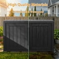 thumbnail image 2 of 2-in-1 Outdoor/Indoor Multi-Functional Hidden Enclosed Litter Box Furniture,Weatherproof Litter Box Enclosure with Adjustable Partition & Cat Door, Side Table, Easy to Clean & Assemble, Black, 2 of 11