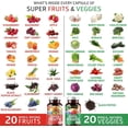 thumbnail image 2 of N1N Premium Super Fruits & Veggies Supplement, Better Than Multivitamins, 180 Caps, 2 of 7