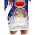 thumbnail image 4 of Gvmfive Women Christmas Dress Long Sleeve Xmas Printed Mini Dresses, 4 of 5
