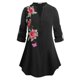 thumbnail image 1 of Blusa Talla Extra Manga Lazos Rosegal  Blusas Tallas Grandes, 1 of 5