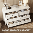 thumbnail image 6 of RichYa 6 Drawer Dresser for Bedroom,Chest of Drawers with Metal Knobs,Dresser for Closet,Kids,White, 6 of 10