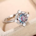 thumbnail image 2 of 925 Silver Ring Gift Glamorous Cubic Zircon Wedding Women Party Jewelry Sz 6-10, 2 of 8