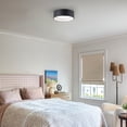 thumbnail image 6 of C Cattleya 13in Black and White Finish LED Drum Flush Mount Ceiling Light(3000K/4000K/5000K), 6 of 6