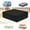 Black, variant on SuoKom Bed Sheet Set Organizer, Foldable Bed Sheet Organizer and Storage, Foldable Storage Box for Duvet Cover Set, Linen Closet Organizer for Bedding Clothes Blankets