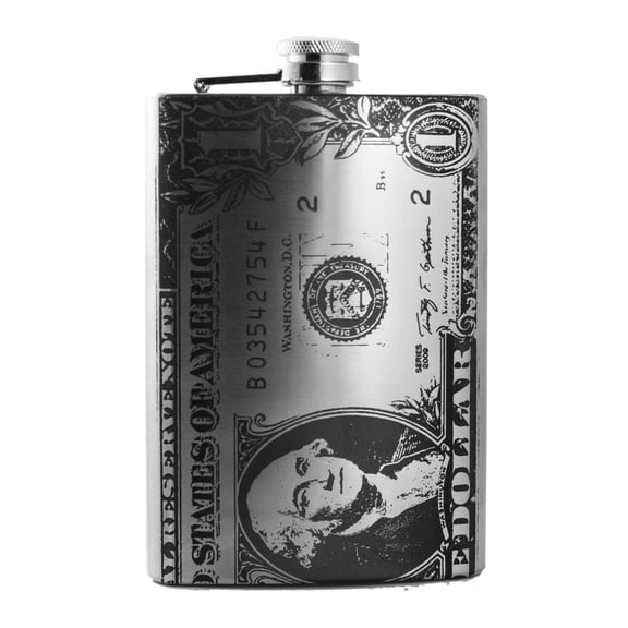 8oz 1 Dollar Bill Flask L1