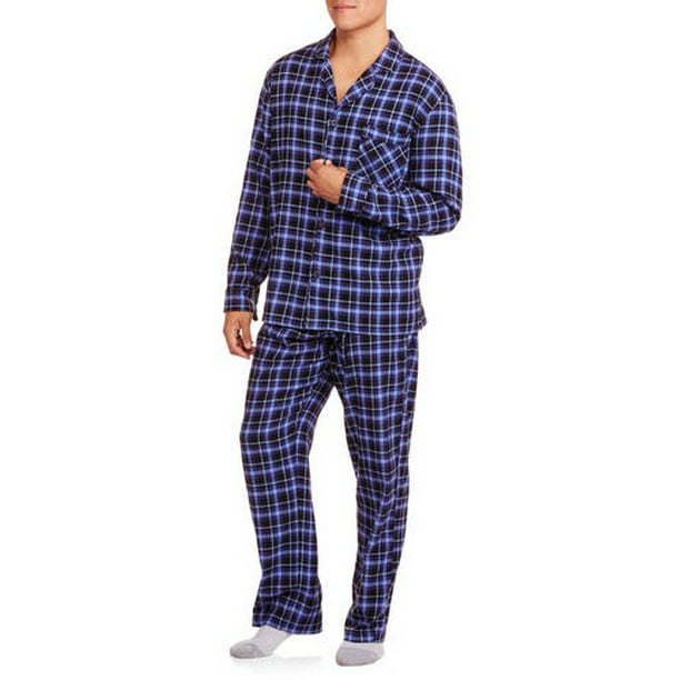 Hanes - Men's Flannel Pajama Set - Walmart.com - Walmart.com