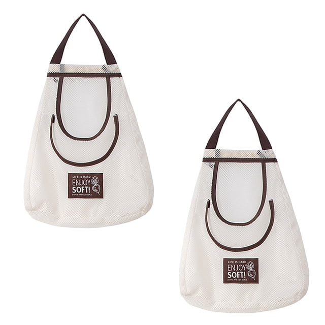Bolsa de comestibles de almacenamiento de red colgante para bolso de compras de cocina
