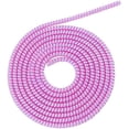 thumbnail image 1 of HUGFEGWE Spiral Cable Protector, 1.55M Chargers Cable Protector Data Cable Protective Sleeve Headphone Cable Saver for USB Data Cable(Laser Purple) CJB91-61920, 1 of 8