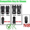 thumbnail image 2 of Key Fob Cover Compatible with Porsche Panamera Cayenne Taycan 911 Carrera 2017-2025 Keychain Case Holder Protector,new style-4-btn-pink, 2 of 7