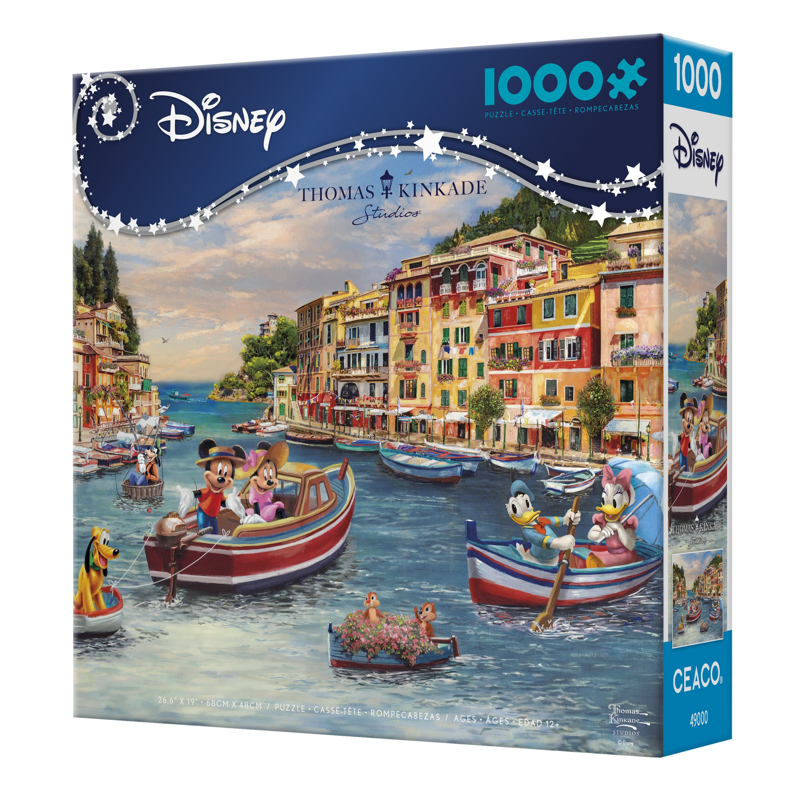 Ceaco Mickey and Minnie in Italy 1000 Piece Interlocking Jigsaw Puzzle