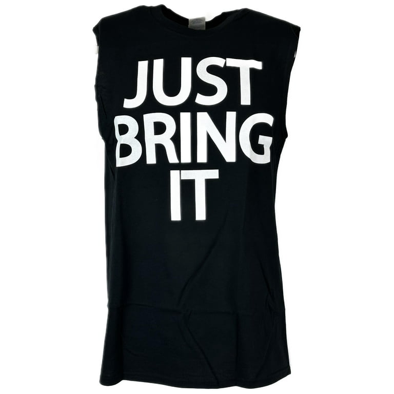The Rock Just Bring It Brahma Bull Sleeveless Black Muscle T The Rock Just Bring It Brahma Bull Sleeveless Black Muscle T