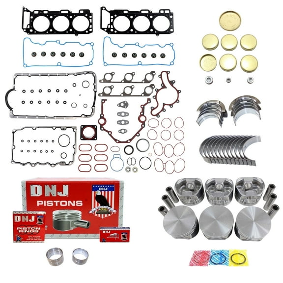 DNJ EK436 Engine Rebuild Kit Fits Cars & Trucks 2000-2009 Ford Mazda Mercury B4000 Explorer Explorer Sport Trac Mountaineer Ranger 4.0L SOHC V6 12V 245cid 4016cc VIN E VIN K