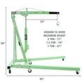 thumbnail image 2 of OEMTools 2 Ton Folding Engine Shop Crane, Engine Chain Hoist, 2 of 10