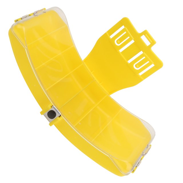 Caja De Aparejos De Cebo De Pesca, Caja De Pesca De Cintura Práctica Portátil Con Diseño Ergonómico Para Pesca En El Mar Para Pesca En Río Y Pesca En Lago ANGGREK Amarillo
