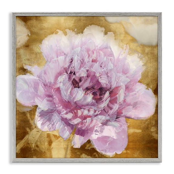 Stupell Industries Eclectic Abstract Glam Flower Gray Framed Giclee Art, 17 x 17, by Shawna Sullivan