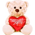 thumbnail image 1 of PELUCHERIA - Oso Ozark Peluche 30 cm Osito Love Heart TQM, 1 of 5