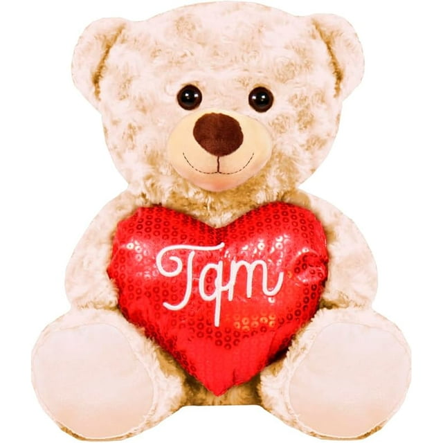 PELUCHERIA - Oso Ozark Peluche 30 cm Osito Love Heart TQM