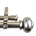 thumbnail image 2 of Central Design 100-34-485-D 1 in. Dani Double Curtain Rod with 48 to 84 in. Extension, Satin Nickel, 2 of 2