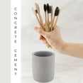 thumbnail image 3 of Evideco French Home Goods Cement Tumbler Only Chic Mid-Century Modern Toothbrush Holders, 3 of 7
