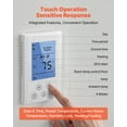 thumbnail image 6 of VEVOR 7-Day Programmable Thermostat, Home Thermostats for Radiant Underfloor Heating Cable,Heat Pump, Built-in GFCI & Sensitive Sensor, LED Screen with Backlight,Energy-Efficient,White, 6 of 9