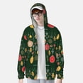 thumbnail image 2 of Kdxio Christmas Print Women Men Sun Protection UPF 50+ Jackets Zip Up Long Sleeve Hoodie Hiking Lightweight with Pockets, 2 of 7