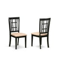 thumbnail image 4 of East West Furniture Dining Table- Dining Chairs, NONI3-BLK-C, 4 of 5