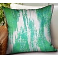 thumbnail image 2 of Plutus Brands Green Avalanche Green Ikat Luxury Outdoor/Indoor Throw Pillow, 2 of 3