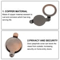 thumbnail image 4 of Uxcell 5/8 Pouces Housse de Visualiseur de Porte en Cuivre pour Maison Appartement Hôtel, Bronze Rouge 2 Pcs, 4 of 6