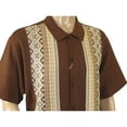 thumbnail image 5 of Men Silversilk 2pc Walking Leisure Matching Suit Italian Woven Knits 71003 Brown, 5 of 7