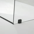 thumbnail image 6 of Vinnova Villena 68" W x 78" H Single Sliding Frameless Glass Shower Enclosure Black, 6 of 13