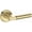 Non-Lacquered Brass, variant on Baldwin PVRIDSRR112 Riddling Privacy Door Lever Set - Bronze