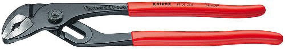10 in V-Jaw Water Pump Plier Serrated, Plastic Grip 89 01 250