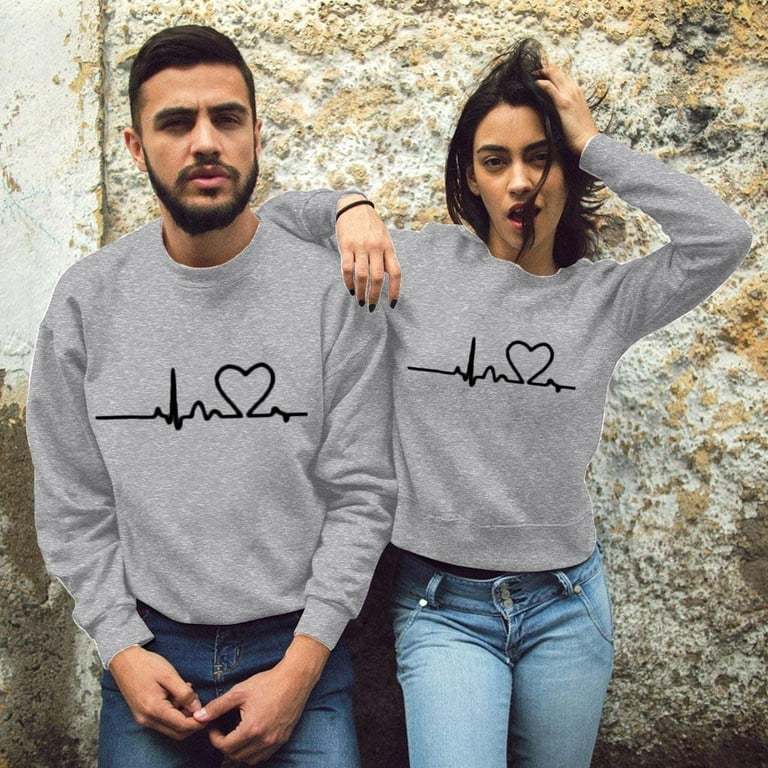 Jovati Couple Shirts Matching Theme Shirts Tee Shirt Boyfriend Girlfriend  Husband Wife Shirts for Dating,HoneyMoon,Valentines Day Couple Gifts for  Him and Her（Pack of 1) On Clearance 