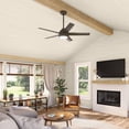 thumbnail image 5 of Hunter 52 inch Skyflow Matte Bronze WeatherMax Indoor / Outdoor Ceiling Fan with LED Light Kit and Wall Control, 5 of 16
