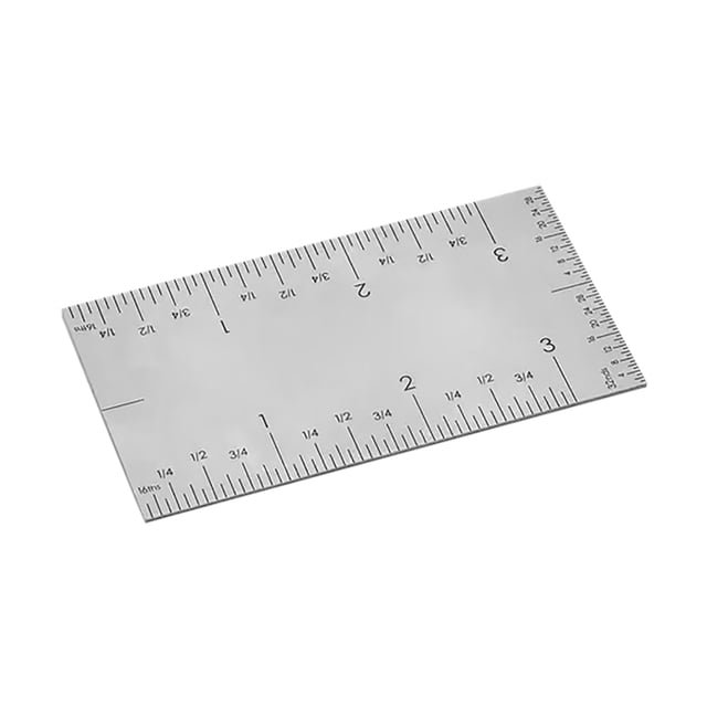 WUSUOWEI Stainless Steel Pocket Ruler,Woodworking Measuring Tool,Square Edged,Marking Guidence for Drawing,Kitchen,Craft,Technical Use,1PC