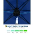thumbnail image 4 of 9 FT Solar LED Patio Umbrella, 8 Ribs Outdoor Tilt Market Table Umbrella with 32 LED Lights for Pool, Deck, Backyard, 4 of 7