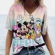thumbnail image 5 of Camiseta de moda de verano para mujer, blusa con estampado de Mickey Mouse de Disney para mujer, ropa para mujer, camiseta informal vintage, tops de talla grande, 5 of 5
