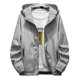 thumbnail image 1 of Men's Autumn Winter Casual Color Plus Size Hoodie Zipper Outdoor Sport Coat 3XL, 1 of 5
