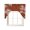 Red, variant on Eastern Leaves Kitchen Swag Valances for Windows, Vintage Red Brown Natural Branches Plants Swag Valances Curtains for Living Room, Rod Pocket Window Treatments for Bathroom, Bedroom, Cafe, 56"x36"